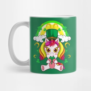 Unicorn Leprechaun St Patricks Day Irish Mug